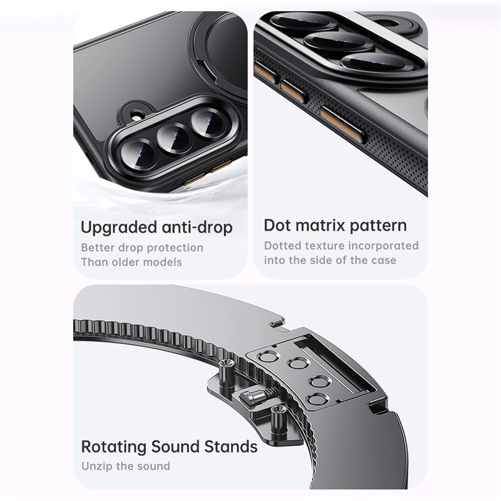  Samsung Galaxy S26 Skal MagSafe Kickstand Vit - Teknikhallen.se