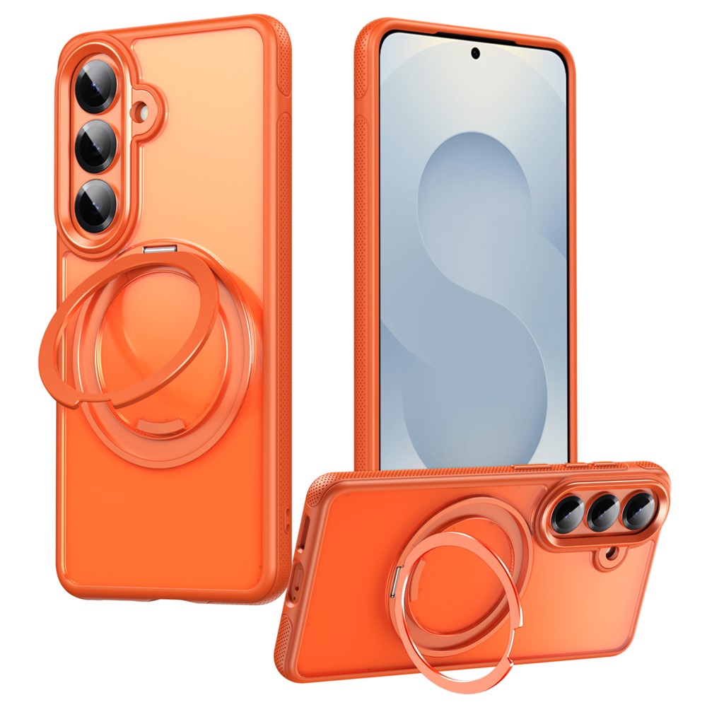  Samsung Galaxy S26 Skal MagSafe Kickstand Orange - Teknikhallen.se