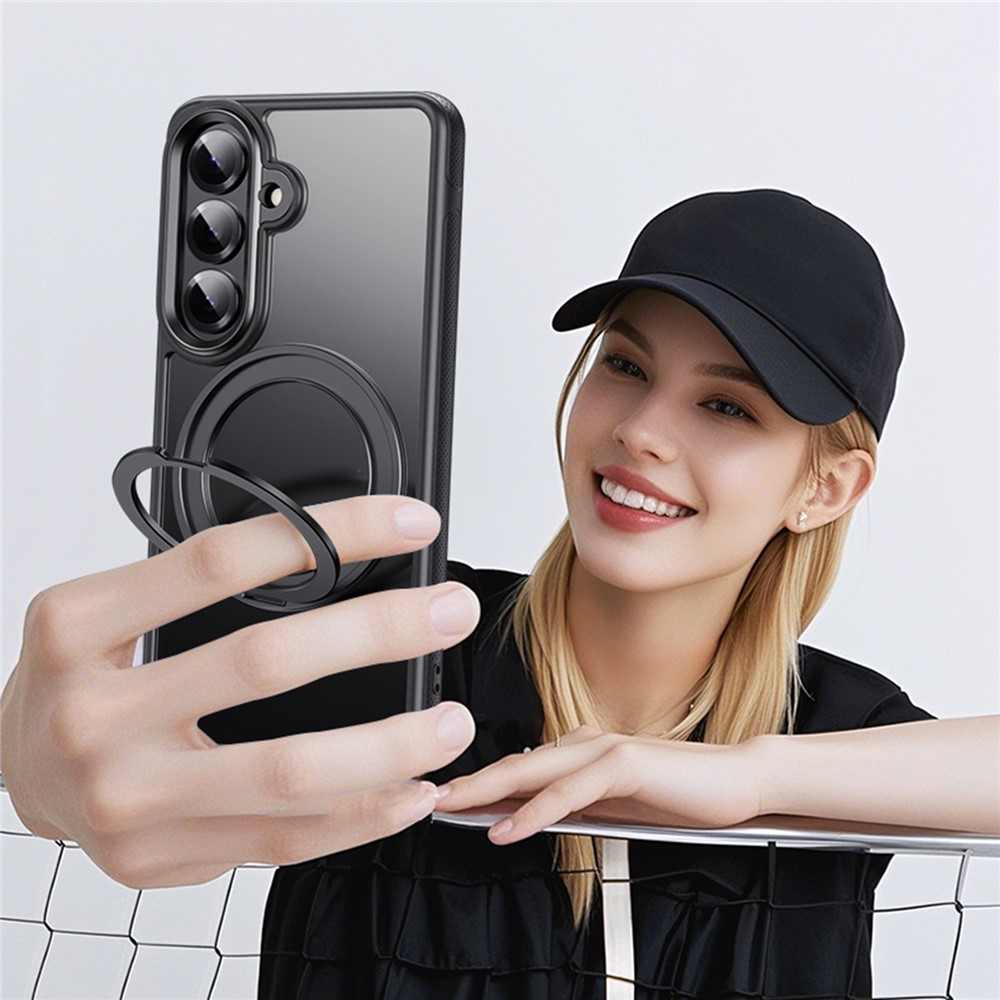  Samsung Galaxy S26 Skal MagSafe Kickstand Orange - Teknikhallen.se