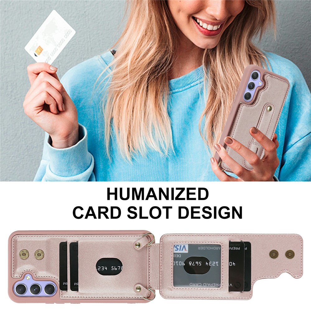 LC.IMEEKE Samsung Galaxy S26 Skal Multifunktionellt Läder - Teknikhallen.se