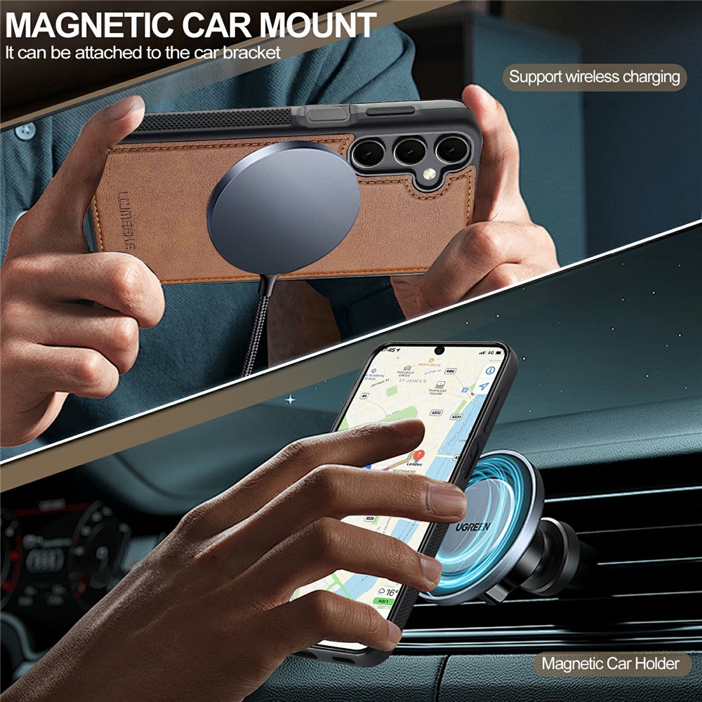 LC.IMEEKE LC.IMEEKE Galaxy S26 Skal MagSafe Avtagbart Kortfack - Teknikhallen.se