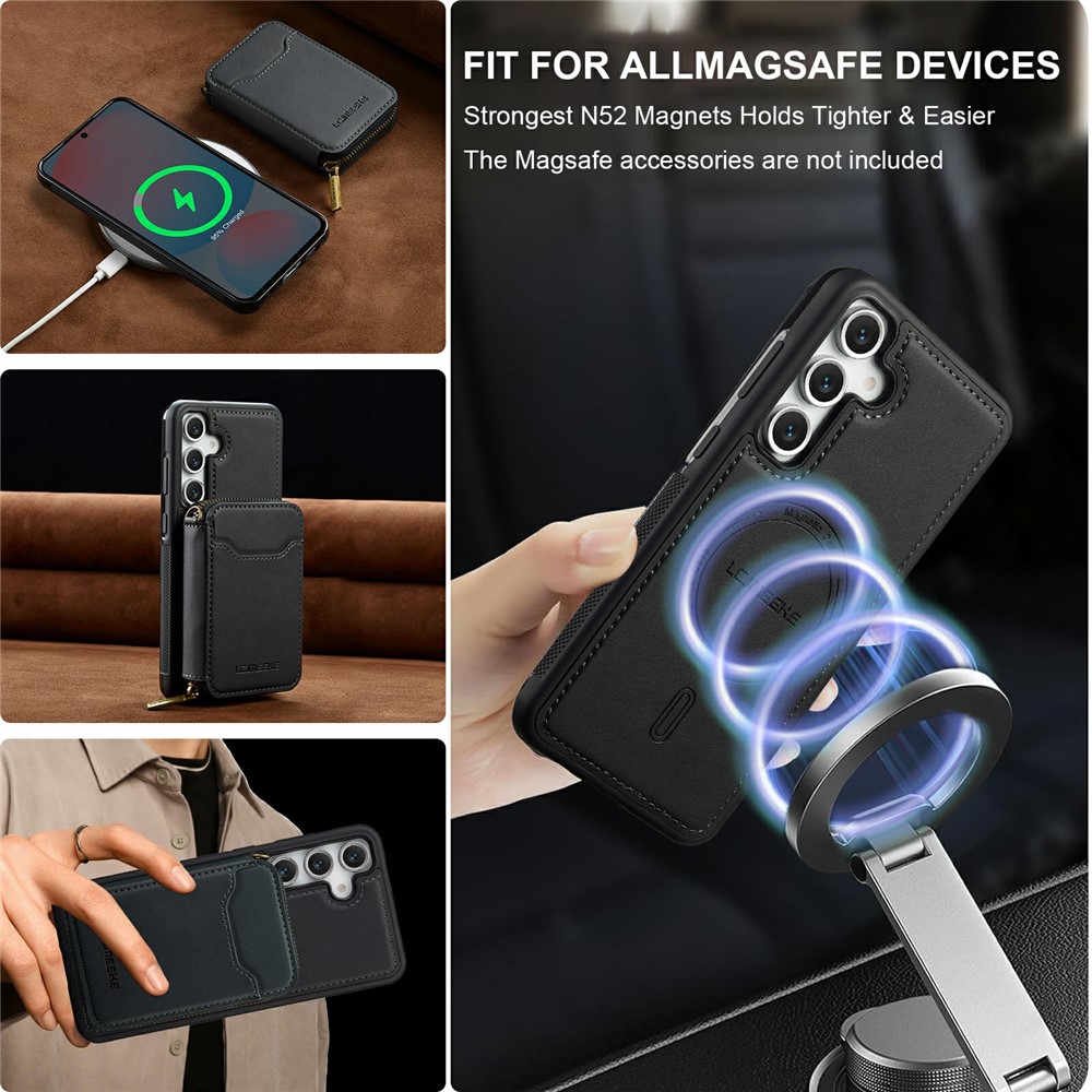 LC.IMEEKE LC.IMEEKE Galaxy S26 Skal Avtagbar Korthållare Svart - Teknikhallen.se