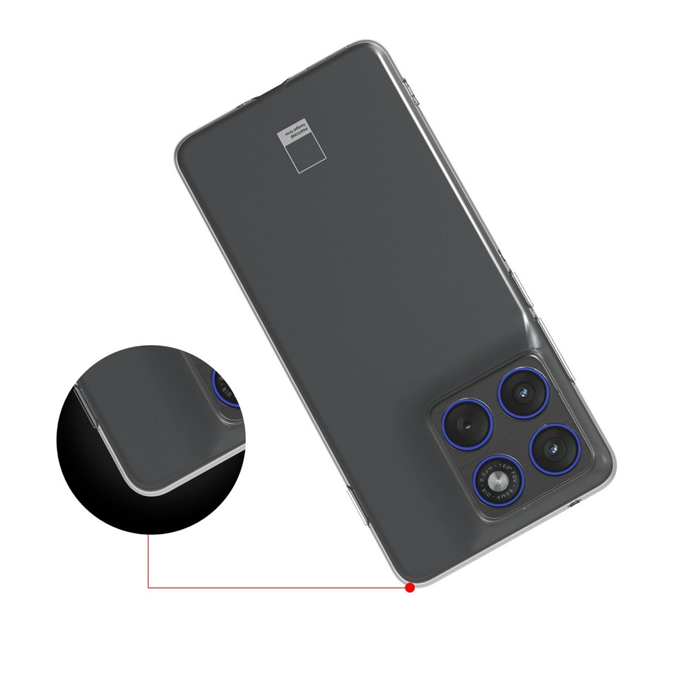  Motorola Edge 70 Skal Shockproof TPU Transparent - Teknikhallen.se