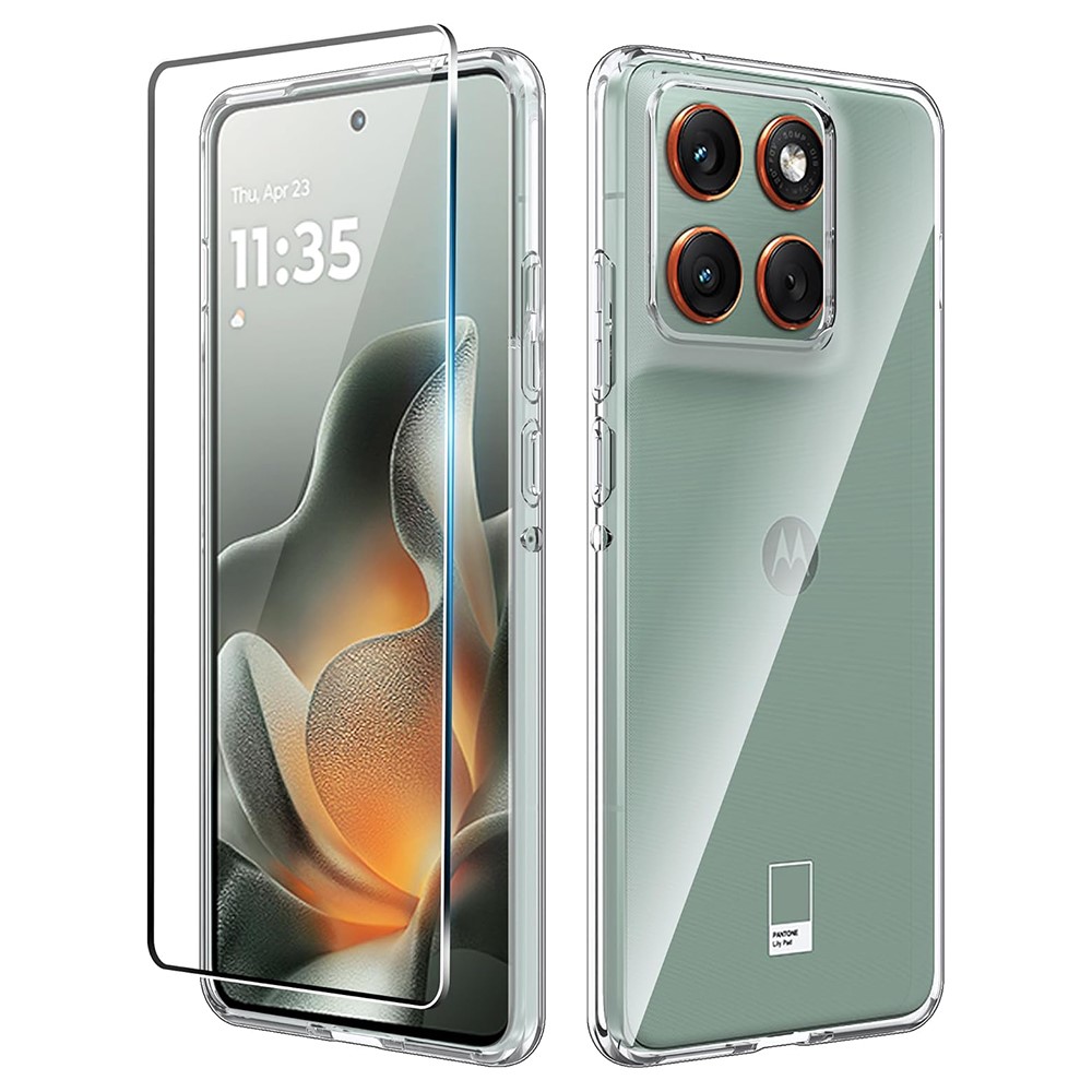  Motorola Edge 70 Skal TPU Inkl. Skärmskydd Härdat Glas - Teknikhallen.se