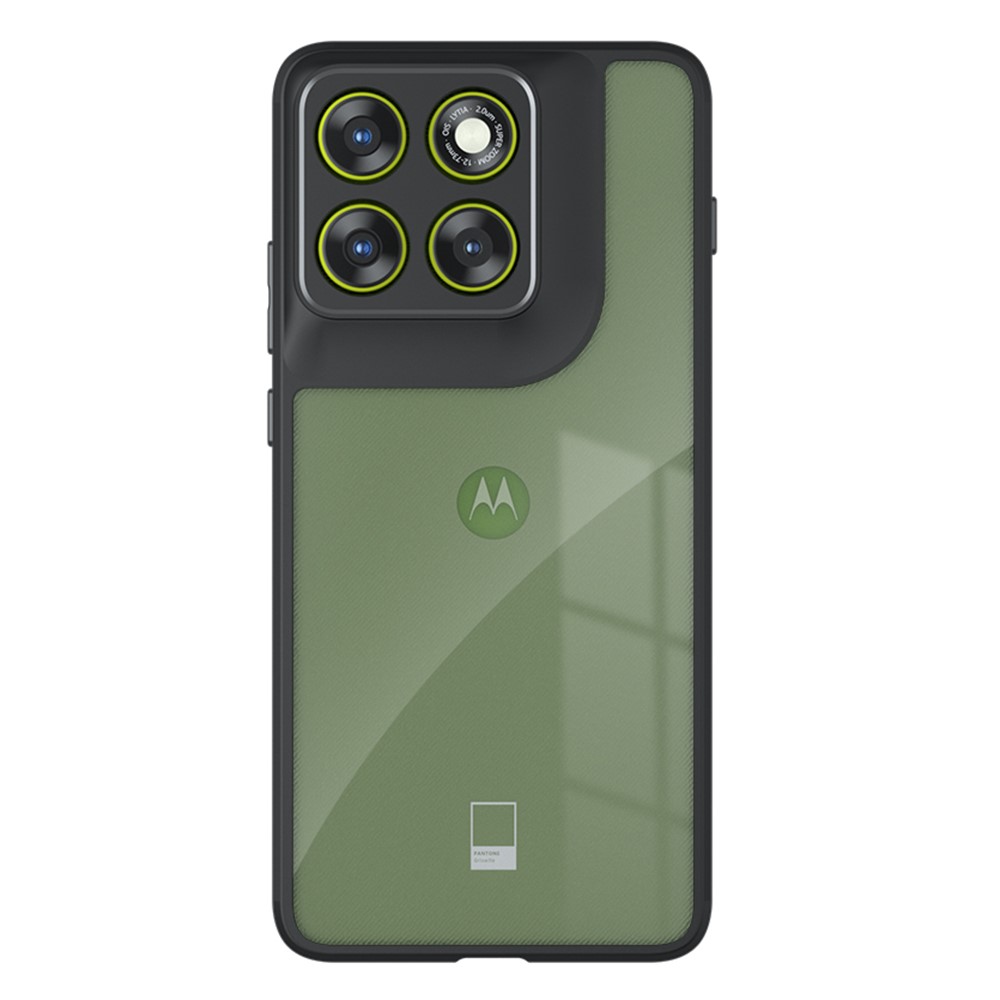  Motorola Edge 70 Skal MagSafe Hybrid Transparent / Svart - Teknikhallen.se