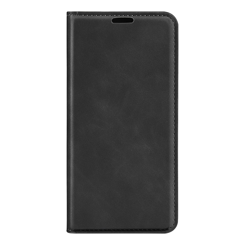  Motorola Edge 70 Fodral Flip Skin Touch Läder Svart - Teknikhallen.se
