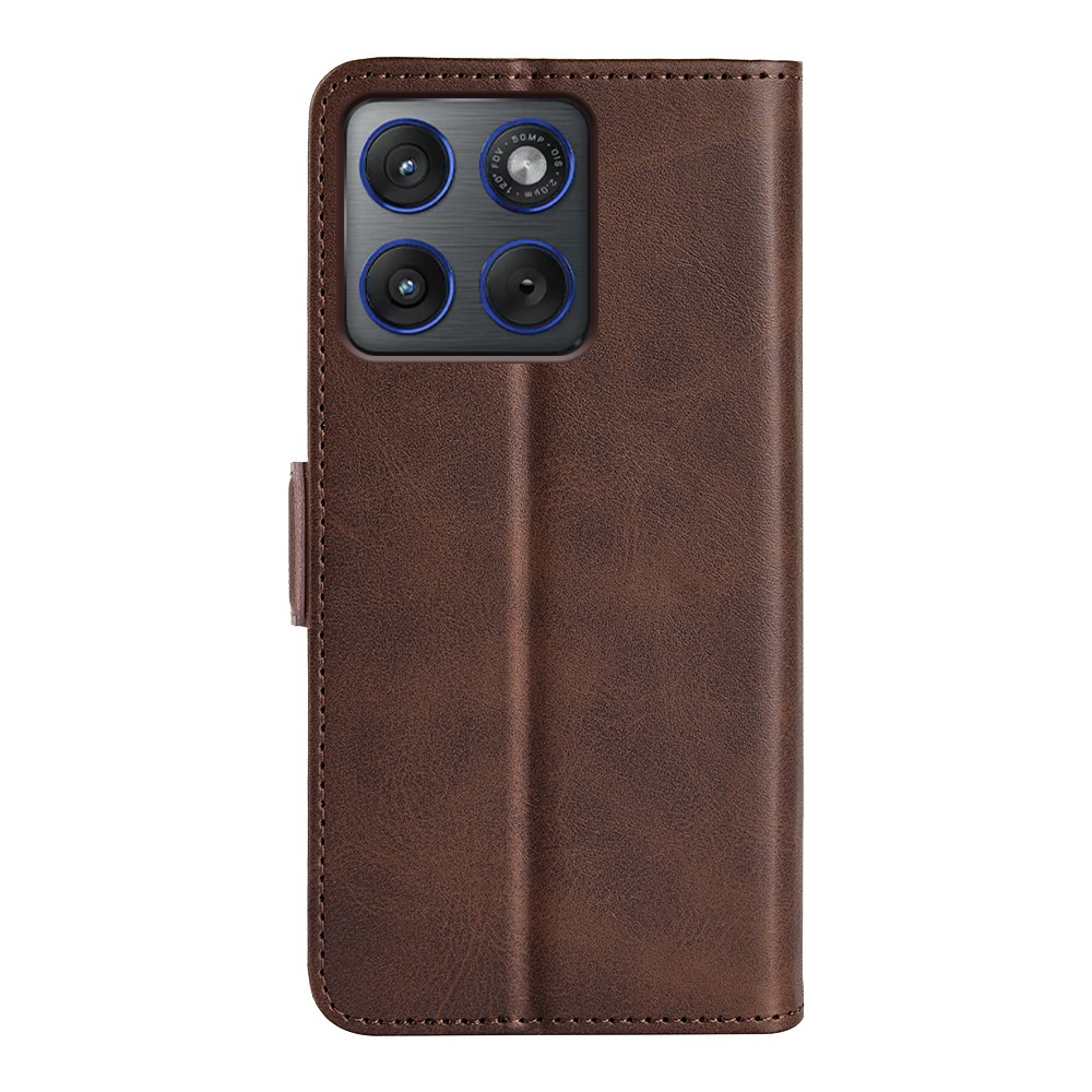  Motorola Edge 70 Fodral Läder Brun - Teknikhallen.se