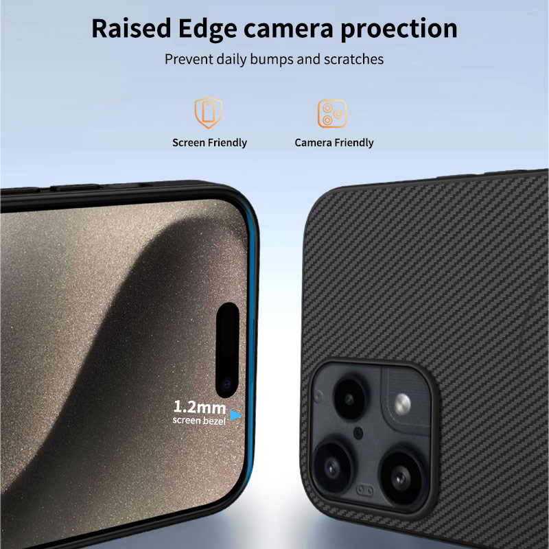 WANLONFENG WANLONFENG Nothing Phone 3a Lite Skal MagSafe Kolfiber Textur - Teknikhallen.se