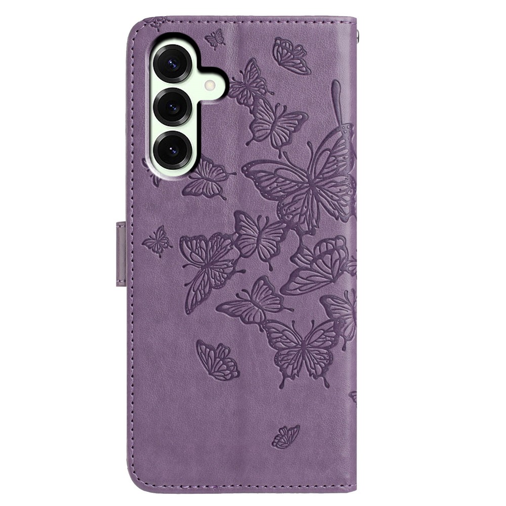  Samsung Galaxy A37 5G Fodral Med Fjäril Tryck Lila - Teknikhallen.se