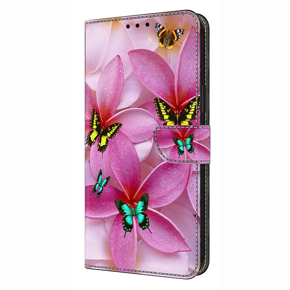  Samsung Galaxy A37 5G Fodral Läder Blommor / Fjärilar - Teknikhallen.se
