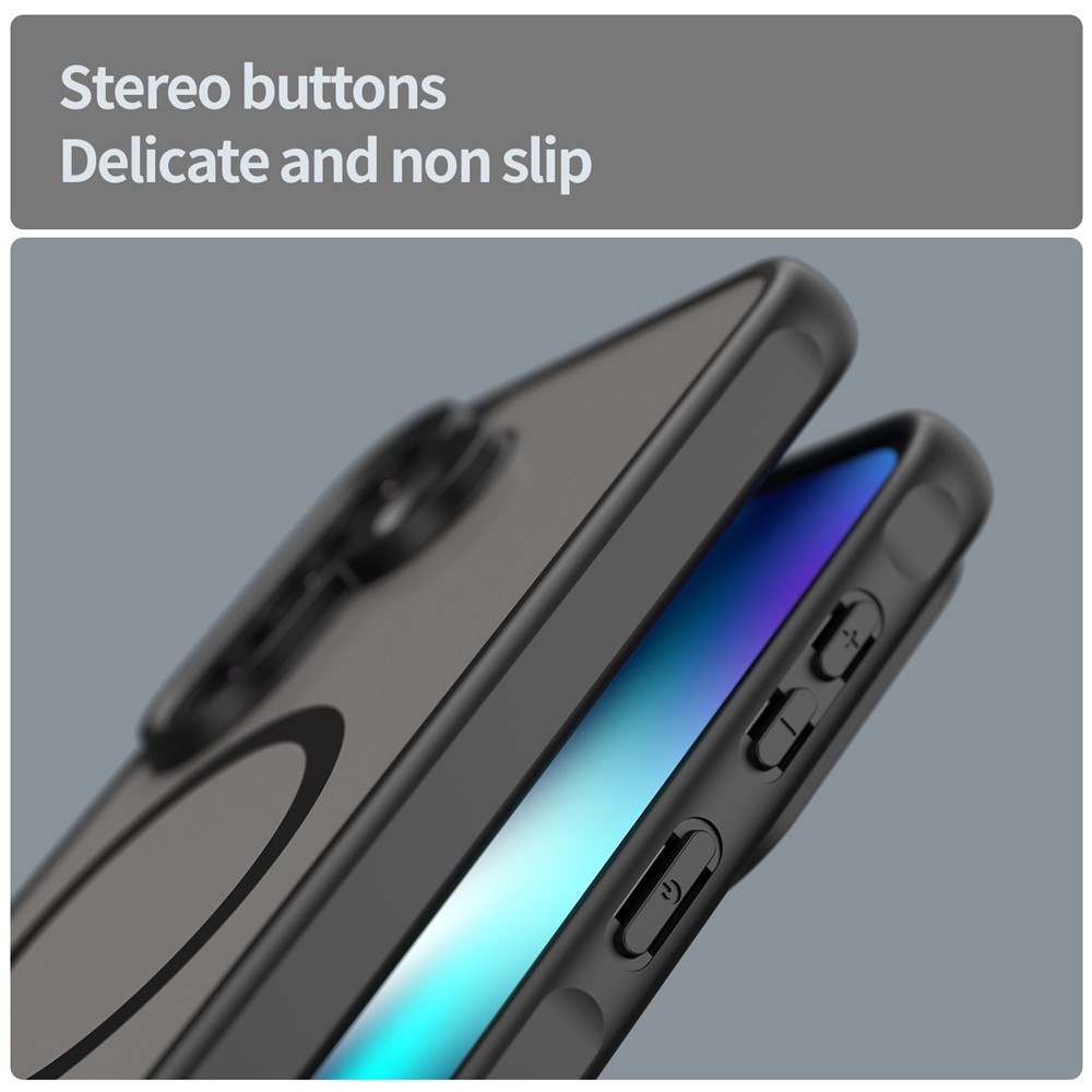  Samsung Galaxy A37 5G Skal MagSafe Hybrid Svart - Teknikhallen.se