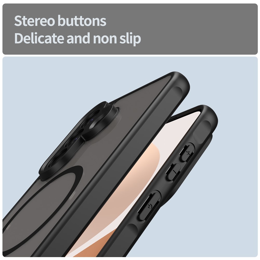  Samsung Galaxy A57 5G Skal MagSafe Hybrid Svart - Teknikhallen.se