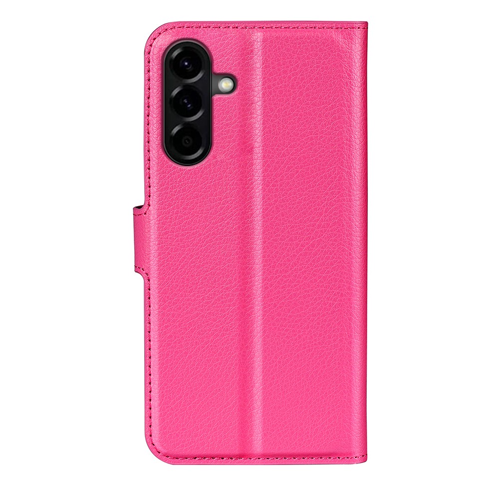  Samsung Galaxy A57 5G Fodral Litchi Läder Rosa - Teknikhallen.se