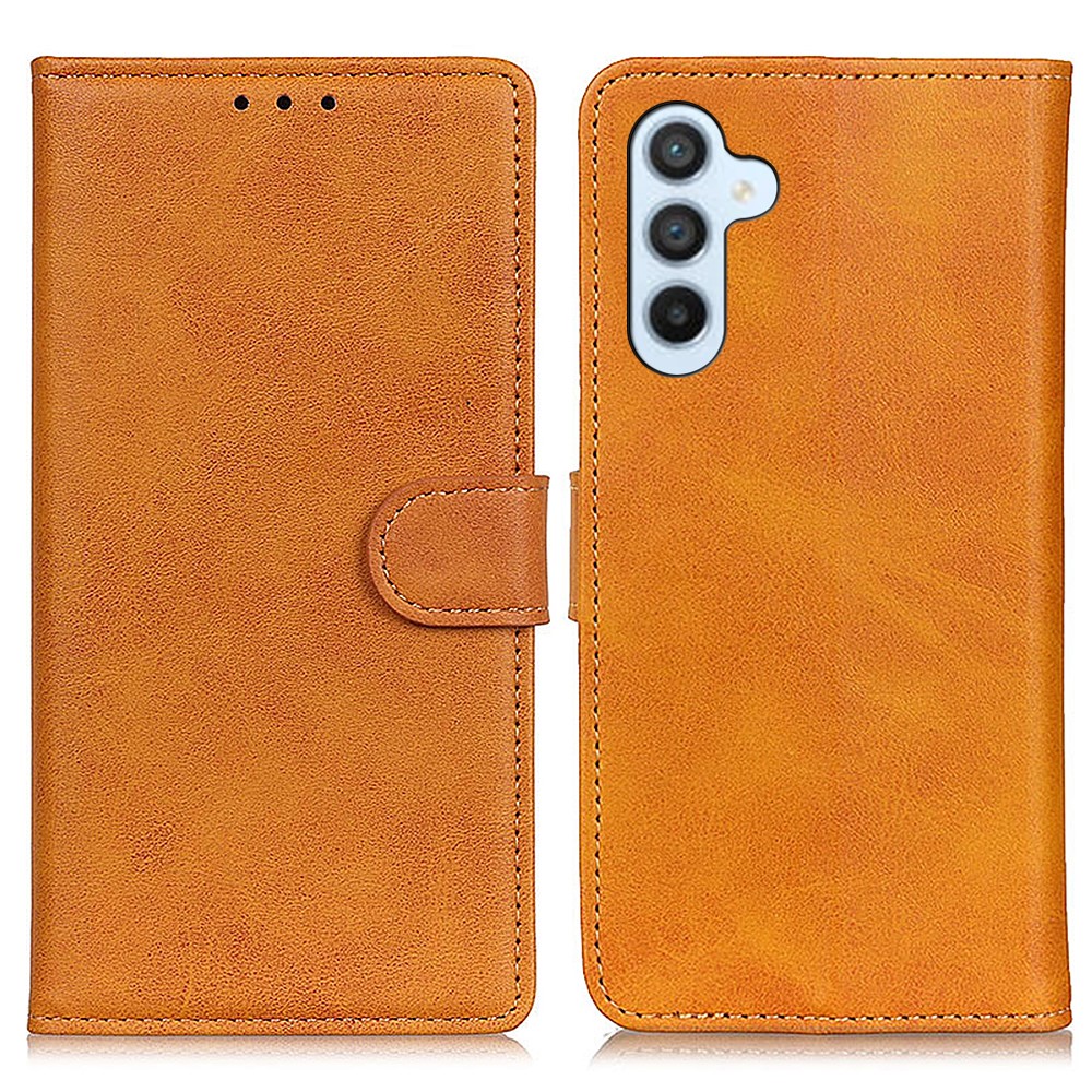  Samsung Galaxy A37 5G Plånboksfodral Läder Brun - Teknikhallen.se