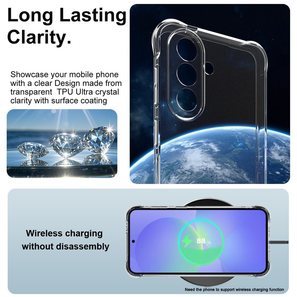 IMAK IMAK Samsung Galaxy A57 5G Skal TPU AirBag Shockproof - Teknikhallen.se