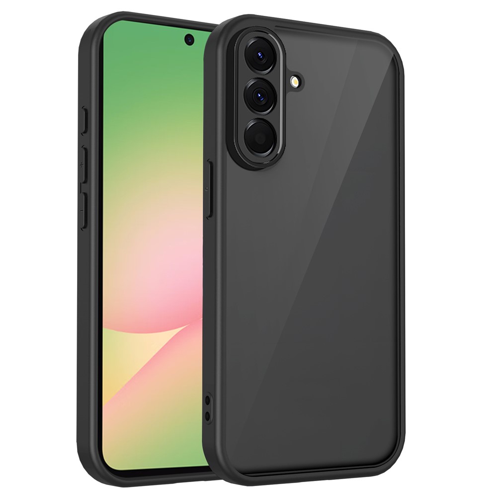  Samsung Galaxy A37 5G Skal Hybrid Transparent / Svart - Teknikhallen.se