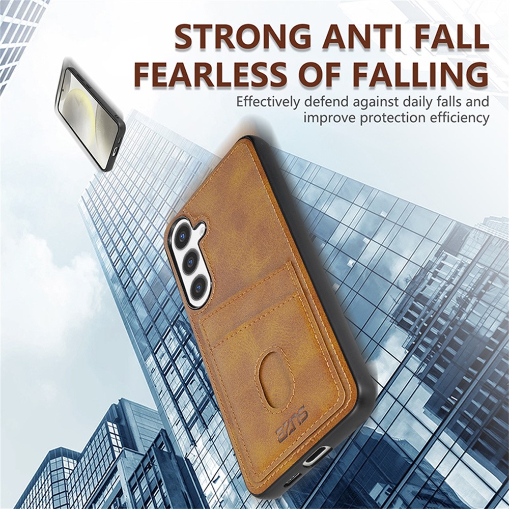 AZNS AZNS Samsung Galaxy A37 5G Skal Med Kortfack Läder Svart - Teknikhallen.se