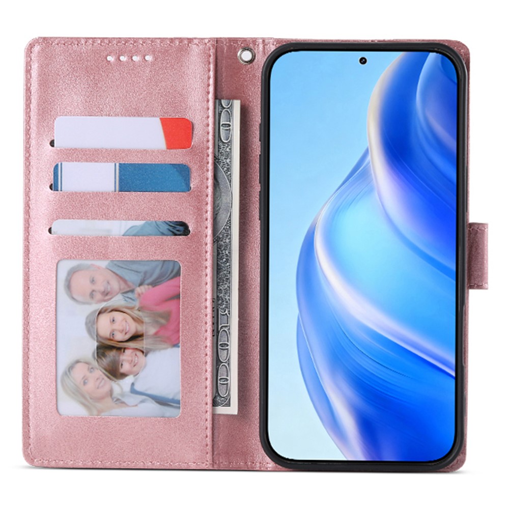  Samsung Galaxy A37 5G Fodral Läder Roséguld - Teknikhallen.se