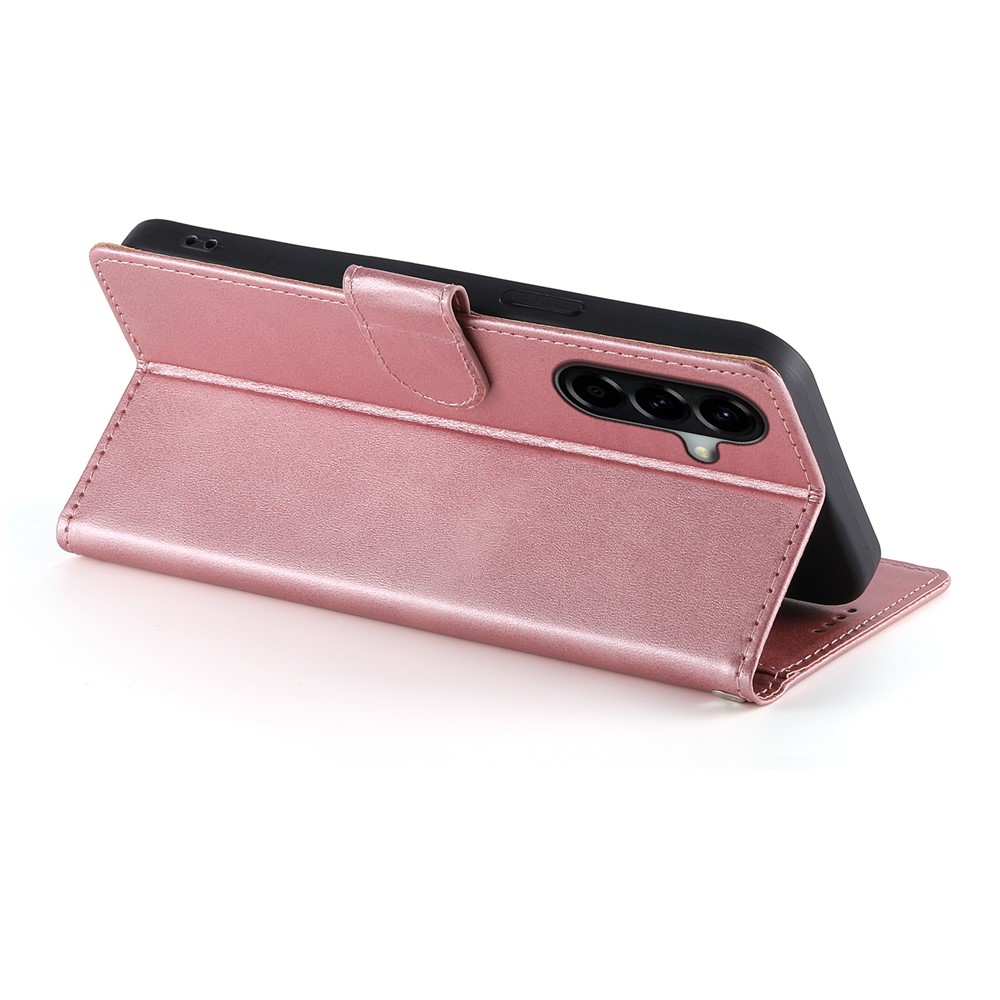  Samsung Galaxy A37 5G Fodral Läder Roséguld - Teknikhallen.se