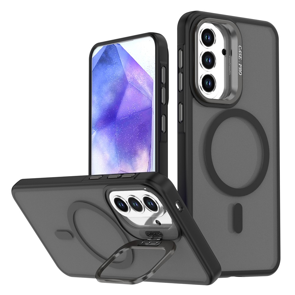  Samsung Galaxy A57 5G Skal MagSafe Kickstand Svart - Teknikhallen.se