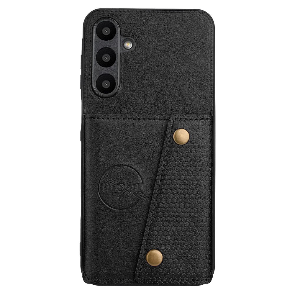  Samsung Galaxy A37 5G Skal Läder Med Kortfack Och Magnet Svart - Teknikhallen.se