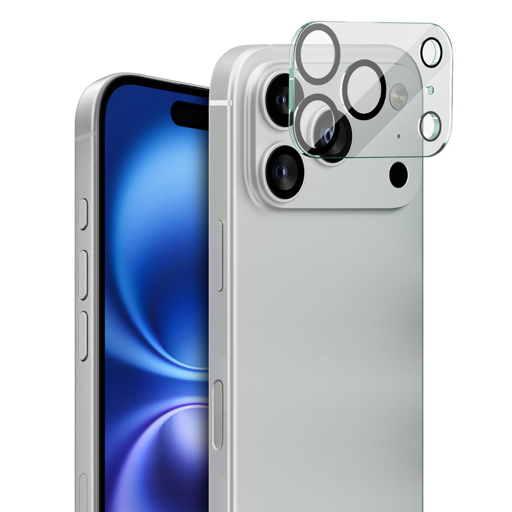 IMAK IMAK iPhone 17 Pro Max Linsskydd Black Rings Härdat Glas - Teknikhallen.se