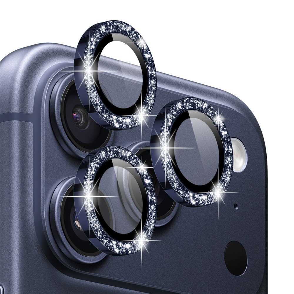 NORTHJO NORTHJO iPhone 17 Pro/17 Pro Max Linsskydd Glitter Blå - Teknikhallen.se