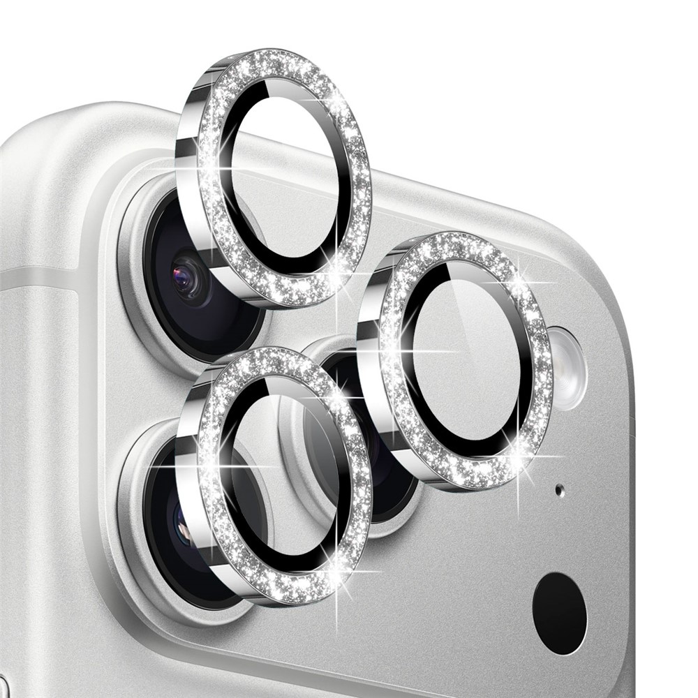 NORTHJO NORTHJO iPhone 17 Pro/17 Pro Max Linsskydd Glitter Silver - Teknikhallen.se