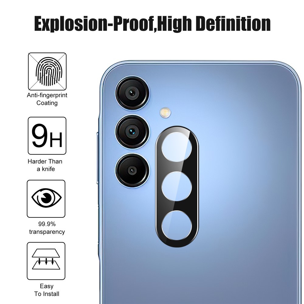  Samsung Galaxy A57 5G Linsskydd Härdat Glas Svart - Teknikhallen.se