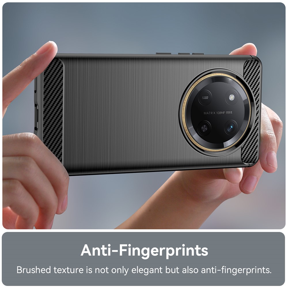  Honor Magic7 Lite Skal Borstad Stål Textur Svart - Teknikhallen.se