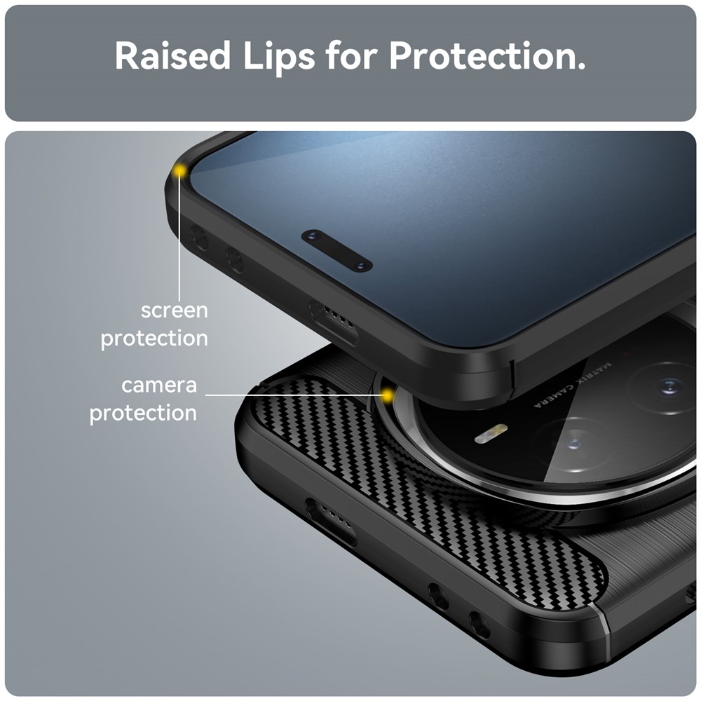  Honor Magic7 Pro Skal Borstad Stål Textur Svart - Teknikhallen.se