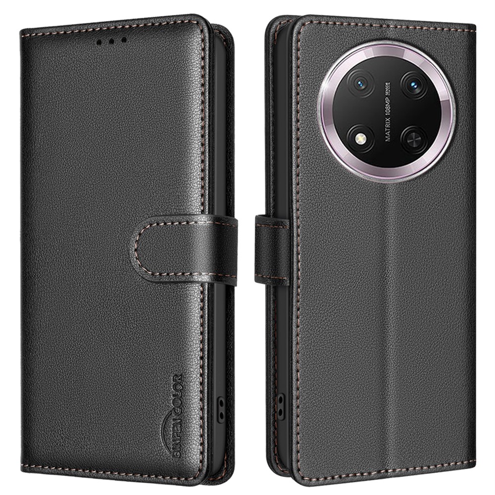 BINFEN BINFEN Honor Magic7 Lite Fodral RFID Läder Svart - Teknikhallen.se