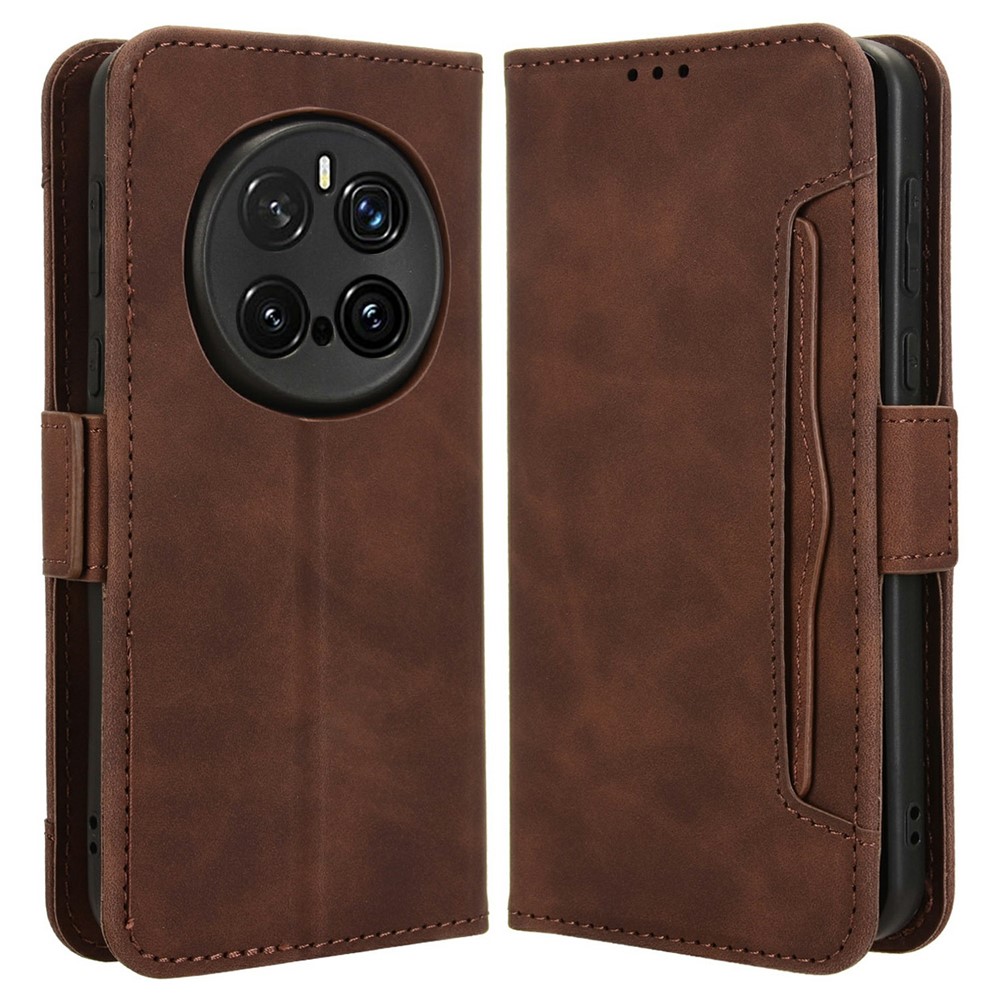  Honor Magic7 Pro Fodral Med Avtagbart Kortfodral Brun - Teknikhallen.se