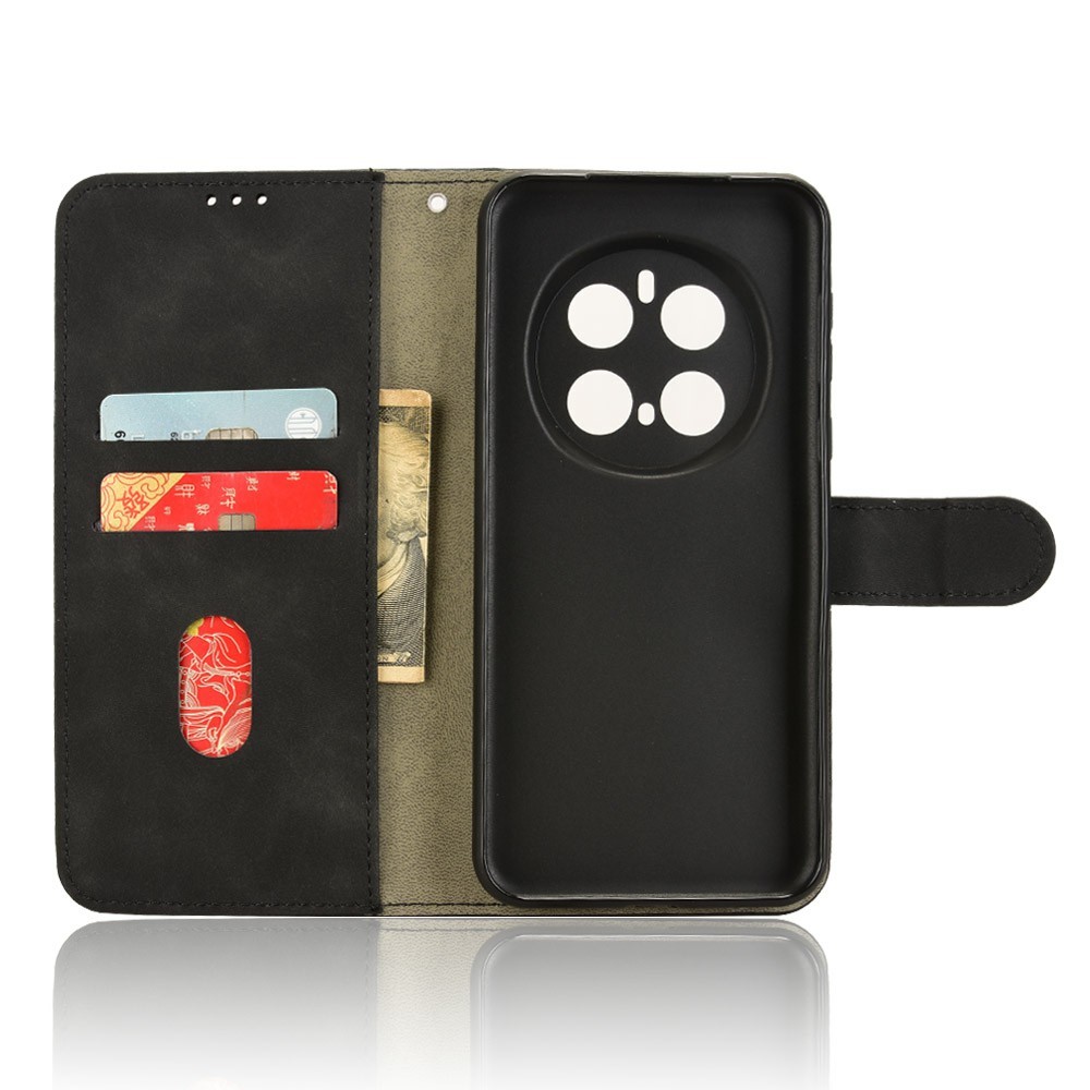  Honor Magic7 Pro Fodral Läder Skin Feel Svart - Teknikhallen.se