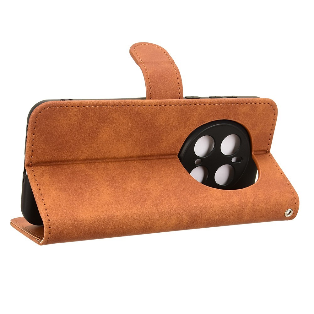  Honor Magic7 Pro Fodral Läder Skin Feel Brun - Teknikhallen.se