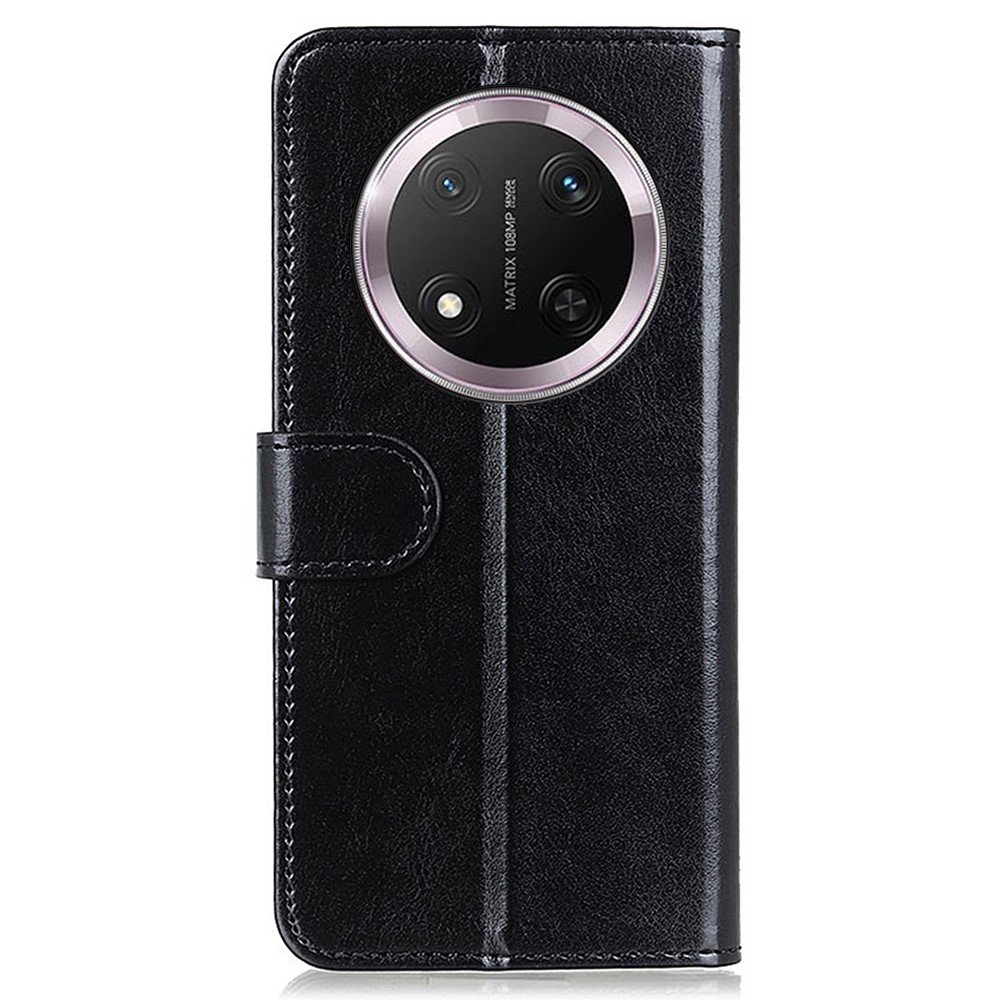  Honor Magic7 Lite Fodral Crazy Horse Läder Svart - Teknikhallen.se