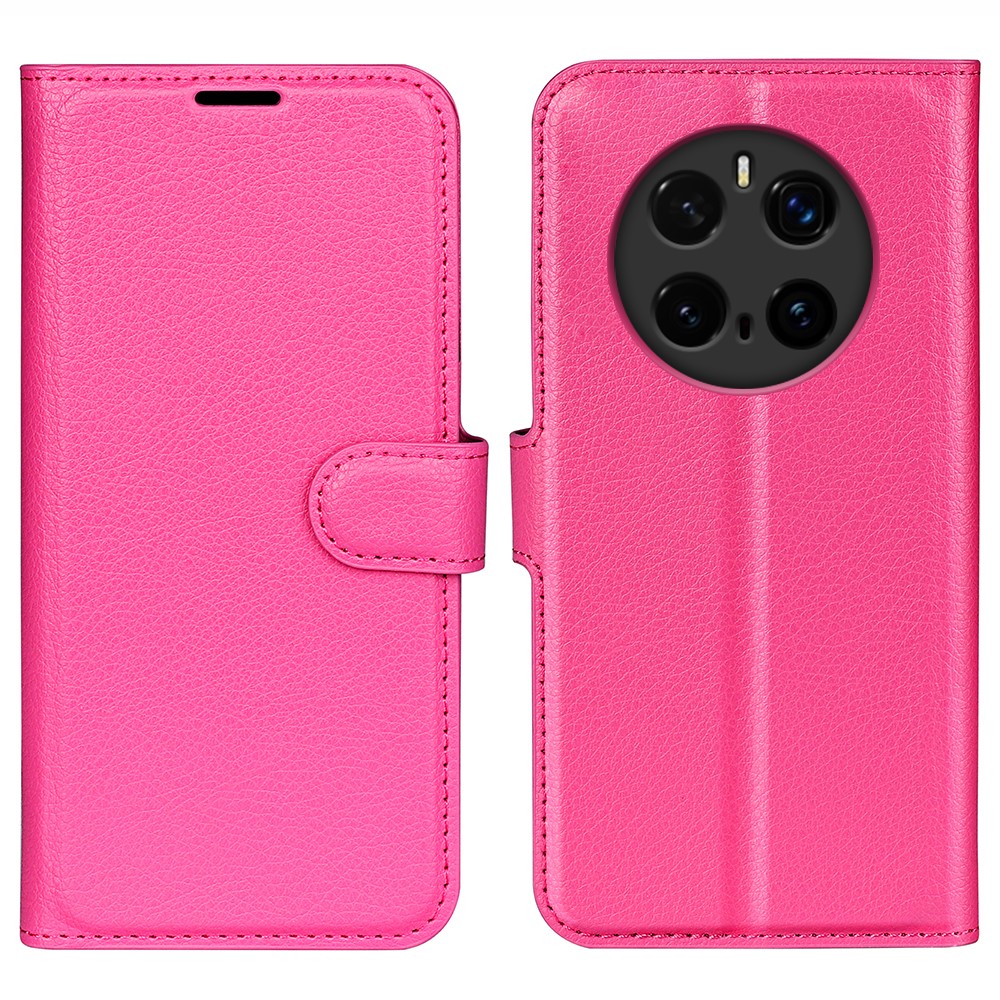  Honor Magic7 Pro Fodral Litchi Läder Rosa - Teknikhallen.se