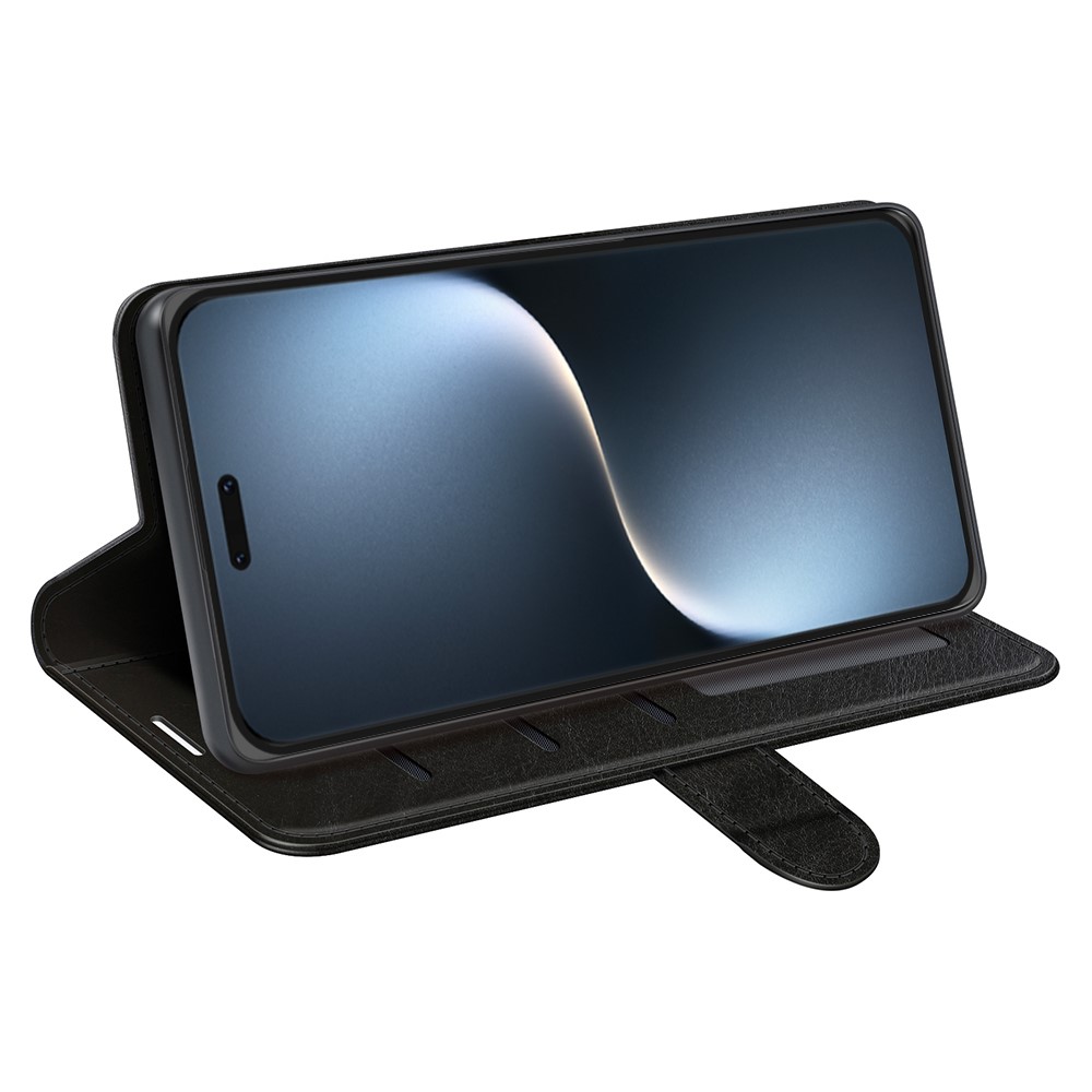  Honor Magic7 Pro Fodral Crazy Horse Läder Svart - Teknikhallen.se