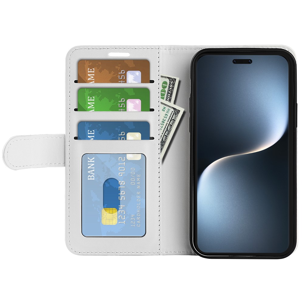  Honor Magic7 Pro Fodral Crazy Horse Läder Vit - Teknikhallen.se