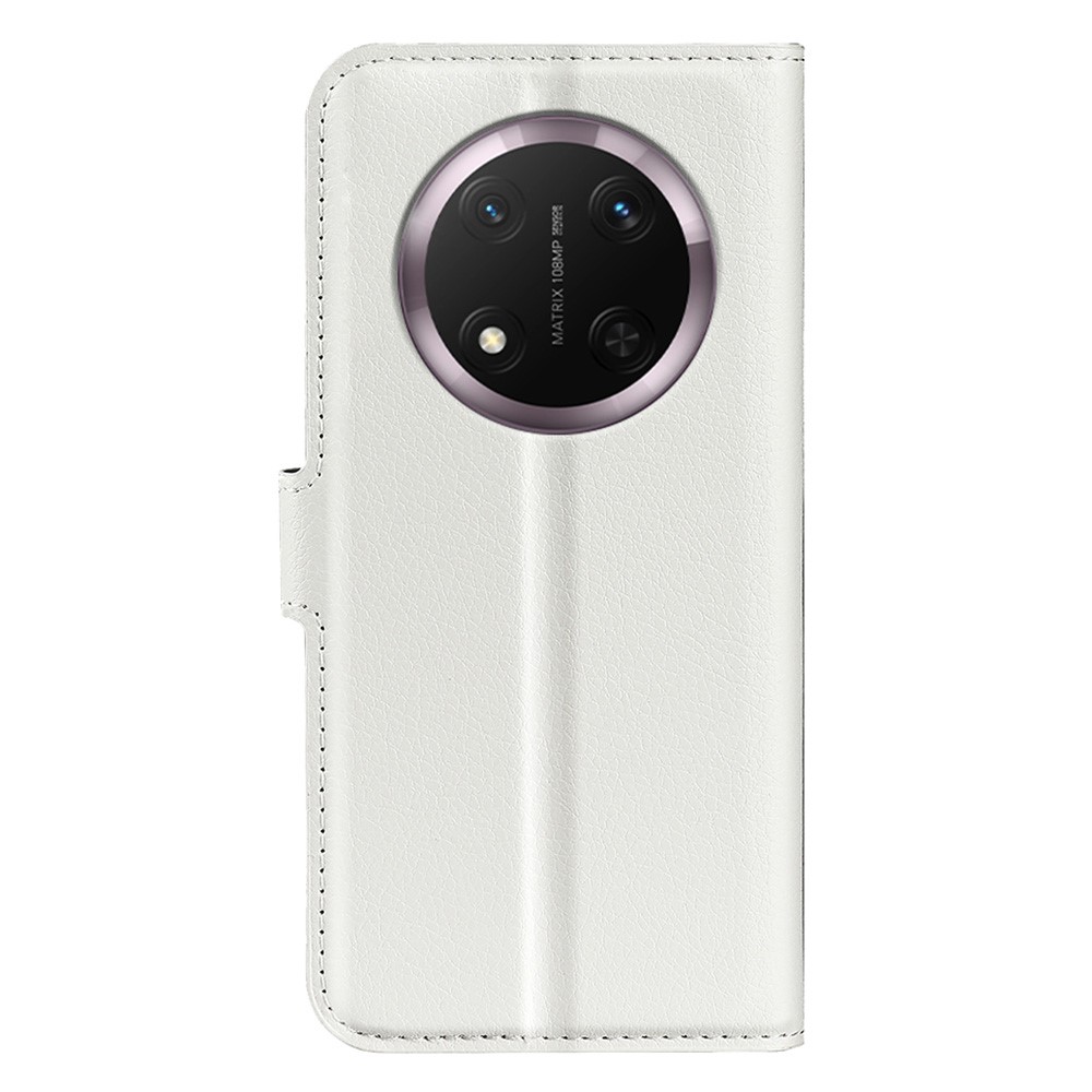  Honor Magic7 Lite Fodral Litchi Läder Vit - Teknikhallen.se