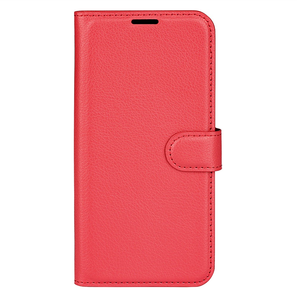  Honor Magic7 Lite Fodral Litchi Läder Röd - Teknikhallen.se