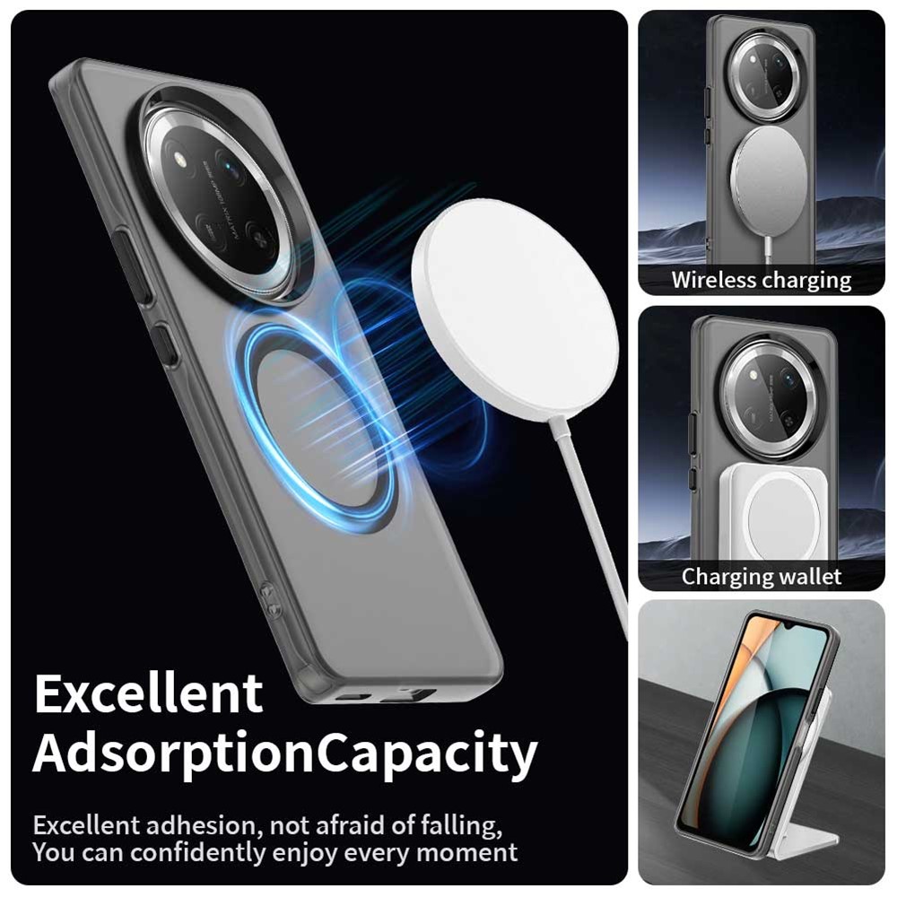  Honor Magic7 Lite Skal MagSafe Hybrid Svart - Teknikhallen.se