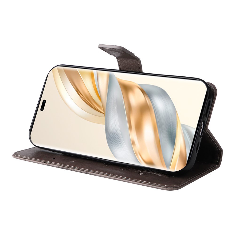  Honor Magic7 Lite Fodral Med Fjäril Tryck Grå - Teknikhallen.se