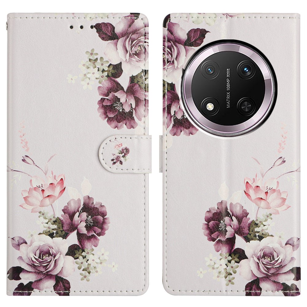  Honor Magic7 Lite Fodral Med Tryck Blommor - Teknikhallen.se