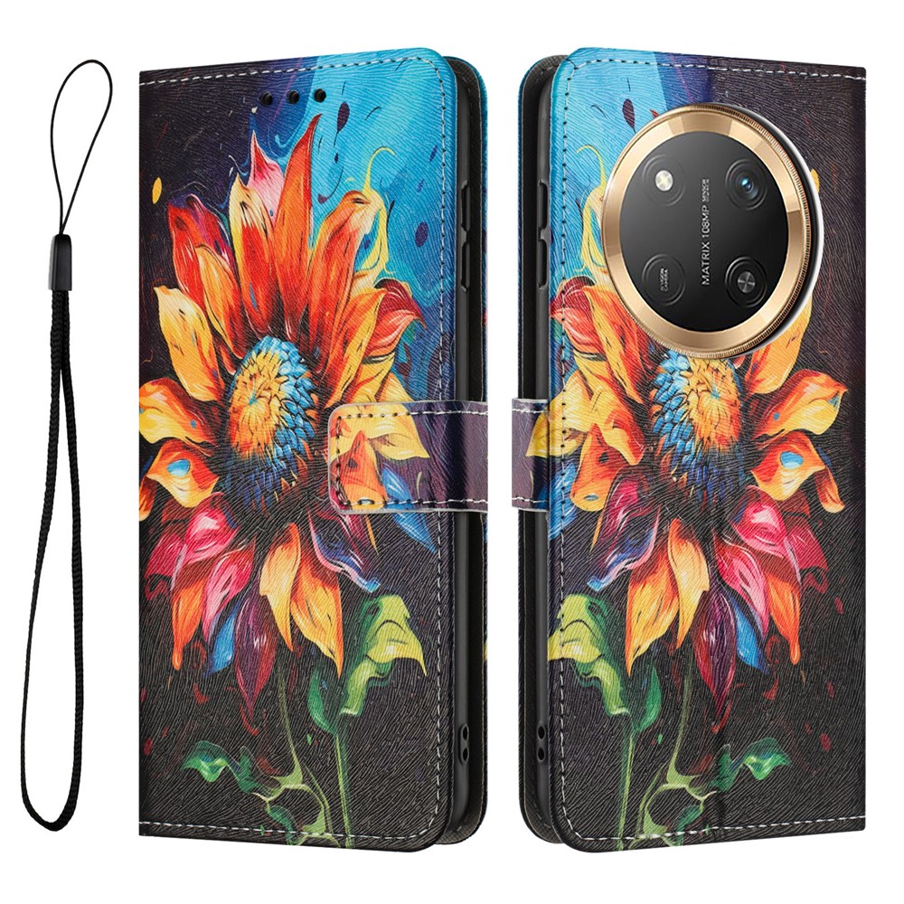  Honor Magic7 Lite Fodral Med Tryck Solros - Teknikhallen.se