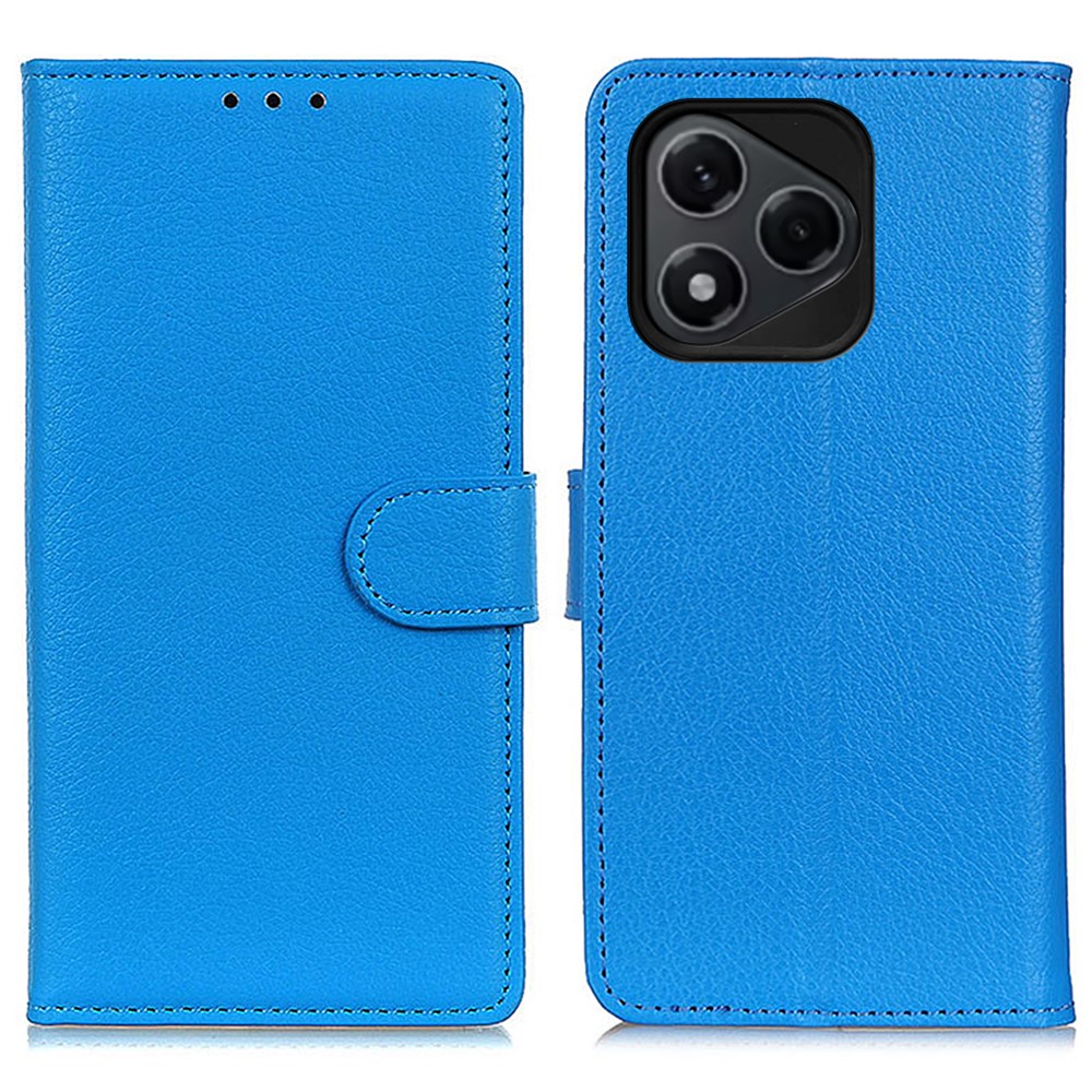  Honor 400 Lite Fodral Litchi Läder Blå - Teknikhallen.se