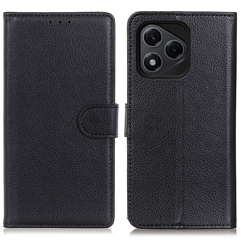  Honor 400 Lite Fodral Litchi Läder Svart - Teknikhallen.se