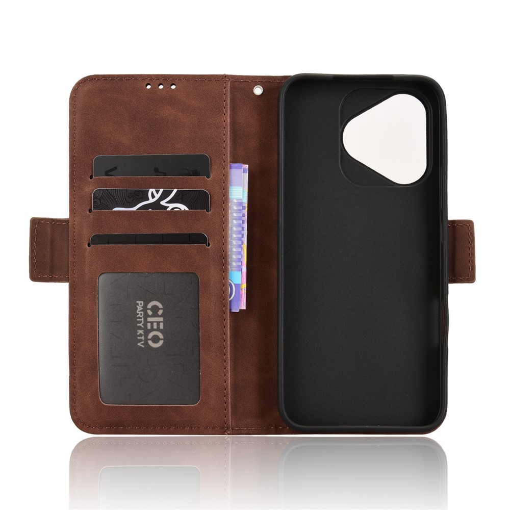  Honor 400 Lite Fodral Med Avtagbart Kortfodral Brun - Teknikhallen.se