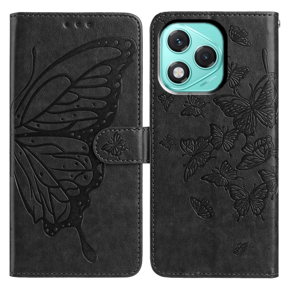  Honor 400 Lite Fodral Fjäril Tryck Svart - Teknikhallen.se