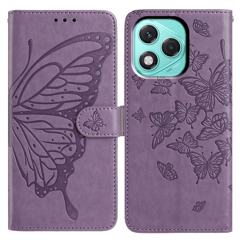  Honor 400 Lite Fodral Fjäril Tryck Lila - Teknikhallen.se